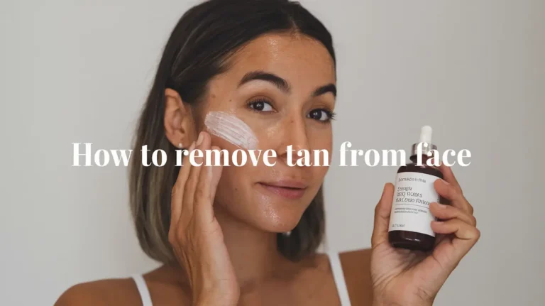 How to Remove Tan from Face